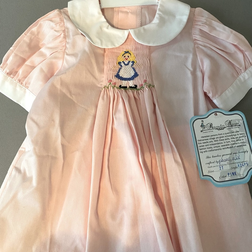 2 piece princess smocked outfit